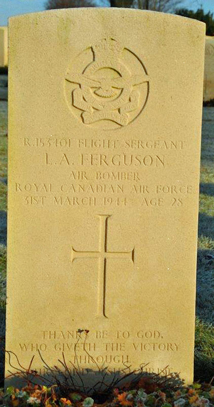 F/Sgt Lloyd Archibald Ferguson<br/><br /><br />died March 31st, 1944